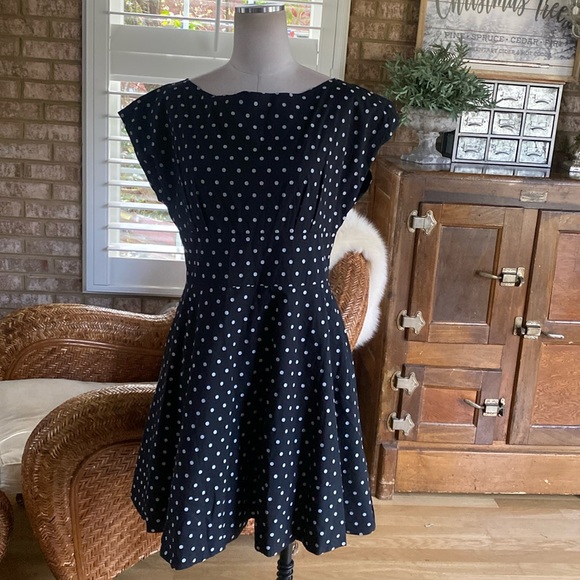 KATE SPADE New York DOT COTTON FIORELLA DRESS 12 NEW - Picture 1 of 11